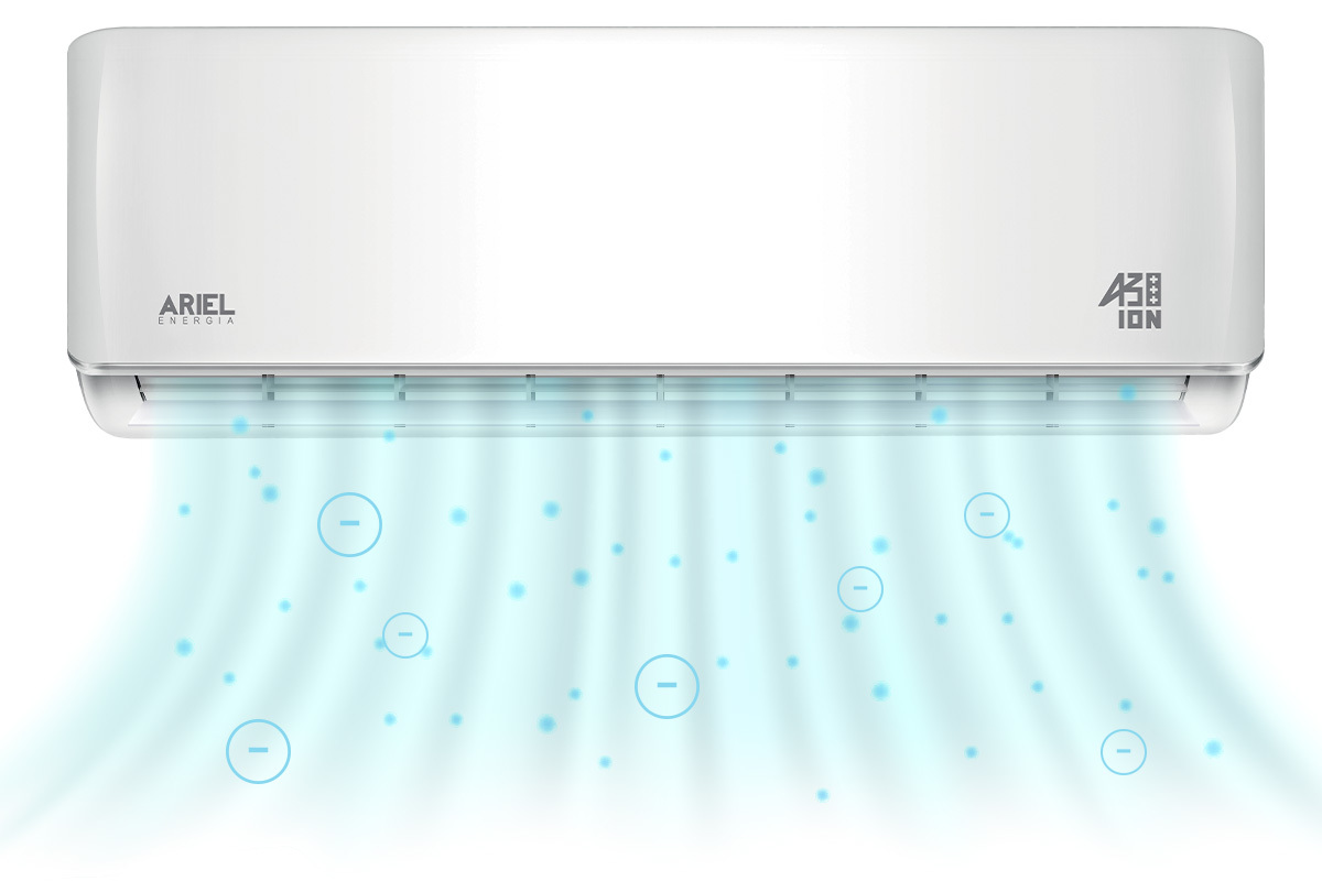 climatizzatore con ionizzatore per purificare l'aria di casa